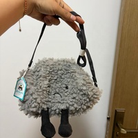 Tas Selempang Boneka JellyCat Amuseable Storm Cloud, Tas Bahu Boneka Lembut, Tas Tangan Boneka Kartun Modis, Hadiah Sehari-hari untuk Anak