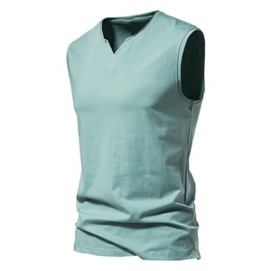 Camisetas de Tirantes Deportivas de Verano para Hombre de Alta Calidad, 100% Algodón, Sin Mangas, para Entrenamiento en el Gimnasio - Product Image 3