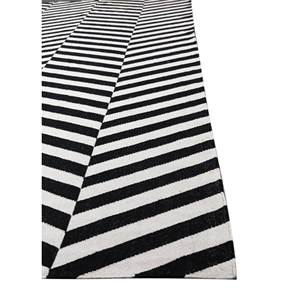 พรมขนสัตว์ทอมือลายตารางเชฟรอนรูปสี่เหลี่ยมผืนผ้า รุ่น ADWL-123 ยี่ห้อ Alhambra Ivory สำหรับห้องนอน ห้องนั่งเล่น เหมาะสำหรับวัยรุ่น - Product Image 4