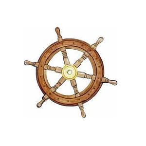 Rueda de barco de madera pesada Premium hecha a mano, diseño Art Deco, accesorio náutico hecho a mano ecológico - Product Image 3