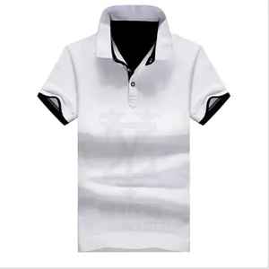 Venta al por mayor 100% algodón estampado bordado Logo hombres Polo Camisa lisa en blanco Golf Polo camiseta personalizada Polos - Product Image 3