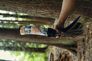 Corne à boire Viking de la meilleure qualité, style animal poli, écologique, sans danger pour les aliments, corne de boeuf véritable avec design en cuivre - Product Image 3