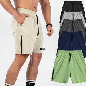 Venta al por mayor de pantalones cortos para correr personalizados de secado rápido ligeros pantalones cortos de entrenamiento de gimnasia transpirable poliéster ropa atlética OEM proveedor - Product Image 1