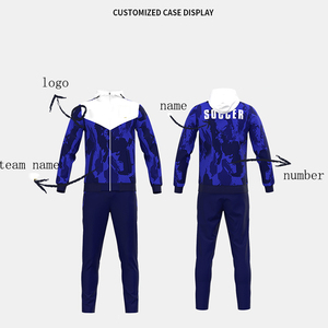 Dernière vente en gros de sublimation ensemble de vêtements d'entraînement survêtement nouvelle tendance survêtement de jogging pour hommes lourds survêtements avec logo personnalisé - Product Image 3