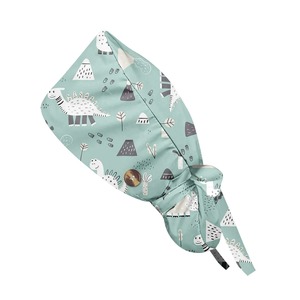 หมวกสครับผู้หญิง2แพ็คหมวกผ่าตัดหมวกคลุมศีรษะมีกระดุมและสายรัดกันเหงื่อหมวกทำงานยืดหยุ่น - Product Image 5