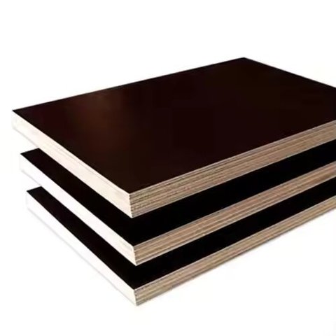 High Quality Eco-friendly 15/18mm Black Film Faced Plywood Sheet Rubber Core Vietnam Manufacturer E1 Standard Sale