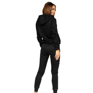 Ensemble de pantalons de survêtement à capuche zippés en éponge française personnalisée Survêtement en coton épais Survêtements surdimensionnés respirants vierges pour femmes - Product Image 2