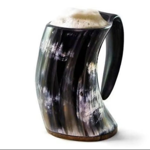 POLISHED HANDCRAFTED VIKING DRINKING HORN BEER STEIN Drinking Horn <b>mug</b> Viking Drinking Horn <b>Mug</b> <b>Coffee</b> <b>Mug</b> - Product Image 1