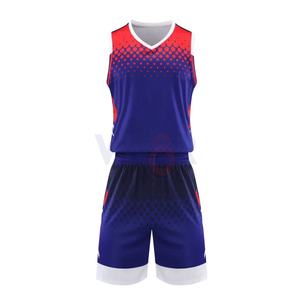 Uniforme de basket-ball écologique facile à porter Couleur et taille personnalisées de qualité supérieure Uniforme de basket-ball à séchage rapide Techniques imprimées - Product Image 1