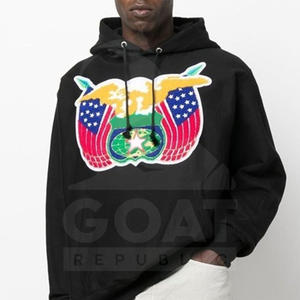 Novedad, Sudadera con Capucha Bordada para Hombre, Invierno, Mezcla de Algodón y Felpa, Ropa Urbana de Alta Calidad - Product Image 5