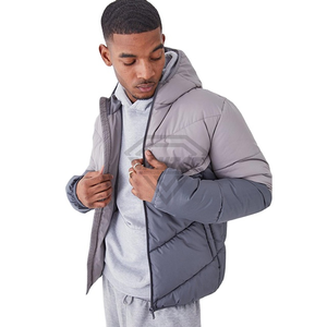 Veste à bulles d'extérieur personnalisée pour hommes, légère, de haute qualité, en nylon et polyester, respirante, confortable, vestes matelassées OEM - Product Image 1