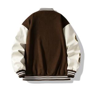 Veste d'hiver pour hommes avec broderie de logo personnalisé de qualité supérieure avec col ras du cou bouton pression fermeture avant manches longues - Product Image 5