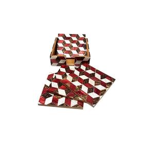 Table de maison ont été utilisés sous-verre incrusté d'os Table café boisson thé tapis et tampons vaisselle de table sous-verres nouveaux styles fabricant fait à la main - Product Image 4