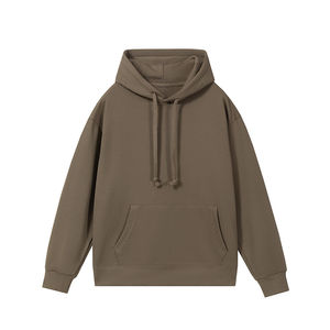 High Quality Oversized <b>Men's</b> Hoodies Custom LOGO Cotton Thick Heavy <b>Weight</b> Vintage Pullover - Product Image 4