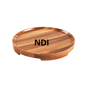 Cuencos de madera para servir galletas de frutas o nueces secas de diseño moderno, cuenco de madera de Acacia para servir y mezclar ensaladas multiusos - Product Image 4