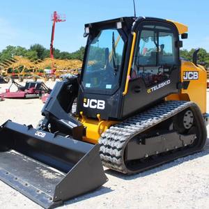 รถตักล้อยางตีนตะขาบ JCB 260T สีเหลือง รถตักขนาดเล็กแบบ Teleskid สำหรับงานก่อสร้าง - Product Image 1
