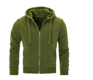 2025 New Arrival <b>Top</b> Best Selling <b>Men's</b> Winter Solid Zipper-<b>Up</b> Hoodies - Product Image 4