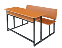 Vente chaude Mobilier Scolaire Banc En Bois École Table Salle De Classe Bureau et Chaise pour Collège Utilisé