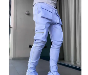 กางเกงจ็อกเกอร์ผู้ชายผ้าคอร์ดูรอยดีไซน์ล่าสุด ทรงลำลอง กันยับ น้ำหนักปานกลาง สวมใส่สบาย จากโรงงานโดยตรง - Product Image 2