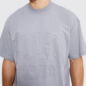 T-shirt surdimensionné hommes foudre impression couleur unie chemise printemps et été nouveau col rond décontracté style japonais t-shirt - Product Image 3