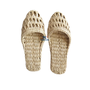 100% Handmade Natural Water Hyacinth <b>Slippers</b> Wholesale Water Hyacinth Sandals Fashion Eco-Friendly From Vietnam - Product Image 4