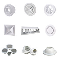 Pièces de systèmes CVC : Grille de retour d'air en PVC et acier durable, diffuseur mural pour climatisation, garantie 2 ans