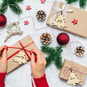 Christmas Napkin Ring X-Mas Tree Napkin Ring <b>Wood</b> <b>Rustic</b> Napkin Ring Buckles for Christmas <b>Dining</b> <b>Table</b> Decoration - Product Image 6