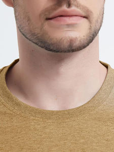 100% coton T-shirt pour hommes coupe ample imprimé 2025 nouveau gros été coton T-shirt hommes couleur unie Simple T-shirt hommes - Product Image 6