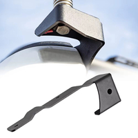 Support de fixation de mât de drapeau pour Toyota Tacoma 2005-2015, côté conducteur, arrière, rail de benne, support d'antenne fouet, fer noir mat, pour pick-up 4x4