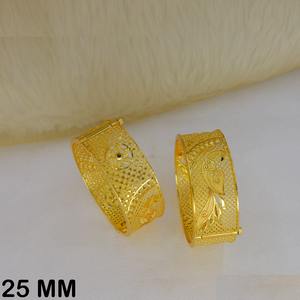 Bracelets Kada indiens lourds de créateur tendance, plaqués or, à visser, pour femmes, mariage, fête, alliage, vente en gros de bijoux - Product Image 6