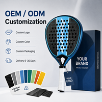 Raqueta de Pádel Personalizada en Oferta, Fabricante OEM ODM, Venta al Por Mayor Directa de Fábrica, Fibra de Carbono 3K 12K 18K, Diseño con su Logotipo, Muestra Gratuita