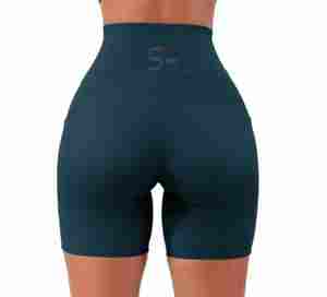 Pantalones Cortos Deportivos de Cintura Media para Mujer, Talla Grande, Personalizados OEM, para Ciclismo, Yoga, Fitness, Gimnasio, 100% Algodón, Secado Rápido - Product Image 4