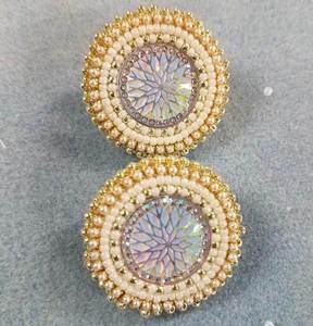 Pendientes de cuentas bordadas, pendientes personalizados con múltiples cuentas, joyería festiva para mujer al mejor precio, pendientes de cuentas - Product Image 2
