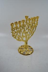 Candelero romántico Menorah Hanukkah Candle Stand Tealight Holder Metal Gold Decorativo para decoración de boda - Product Image 4