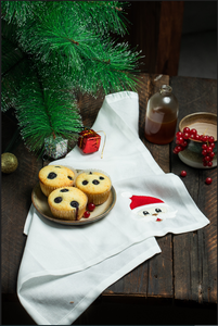 Servilleta de cena Hemstitch de 100% algodón personalizada, servilleta de limpieza de cocina bordada para uso en restaurante - Product Image 2