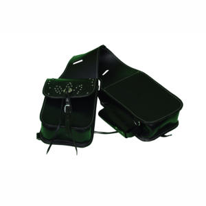 Bolsa de sillín de mano duradera de calidad superior de cuero genuino de alta calidad para bolsas de sillín de salto ecuestre - Product Image 2