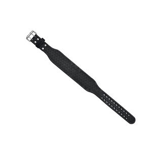 Cinturón de levantamiento de pesas para gimnasio de longitud personalizada de cuero genuino con hebilla de aleación de Pakistán con logotipo personalizado - Product Image 4