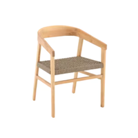 Fauteuil en teck massif, matériau écologique, très demandé, pour extérieur, intérieur, jardin, hôtel, villa, restaurant, prix de gros