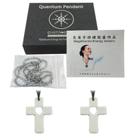 Pendentif en acier inoxydable avec chaîne, logo personnalisé, énergie quantique scalaire de lave blanche, technologie personnalisée Hoonni