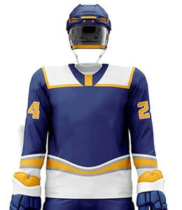 Les hommes et les femmes les plus vendus portent un uniforme de hockey sur glace en tissu polyester personnalisé disponible à un prix raisonnable - Product Image 4