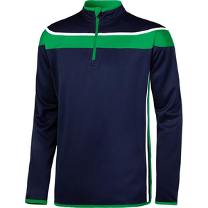 100% polyester GAA Jersey demi fermeture éclair haut hurling veste Logo personnalisé impression motif solide grande taille tricoté armure pour l'été - Product Image 4