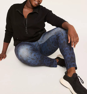 Sweat-shirt à demi-zip pour femme grande taille avec logo personnalisé, col montant décontracté, manches longues, pull-over, tenue de sport, ourlet à cordon - Product Image 6