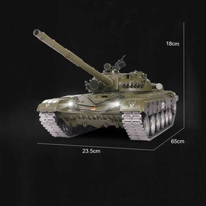 Char d'Assaut <span class=keywords><strong>RC</strong></span> Henglong Tout en Métal 1:16 T-72 Russe 3939 avec Système de Combat Infrarouge Portée de 100m+ pour Adultes et Enfants - Product Image 5