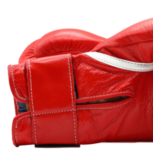 Professional <b>Red</b> Leather Boxing <b>Gloves</b> Velcro Wrist Training Sparring <b>Gloves</b> for Men and Women - Product Image 6