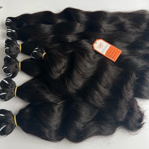 Paquetes de cabello crudo recto vietnamita sin procesar Frontal Hot Trending Máquina de color natural Trama doble Venta al por mayor Envío en stock - Product Image 2