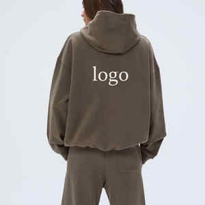 Sudadera con Capucha Extra Grande para Mujer con Logotipo Personalizado, Sudadera Holgada de Corte Regular, Chándal 100% Algodón para Invierno - Product Image 2