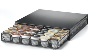 Boîte de rangement pour dosettes de café K-Cup en métal noir de haute qualité, organiseur de capsules de café, fabrication originale - Product Image 2
