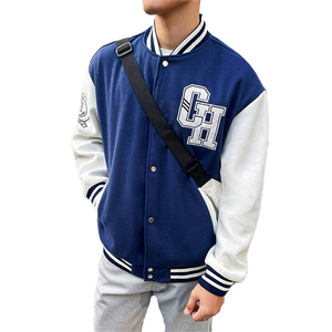 Chaqueta Universitaria Personalizada de Lana y Cuero con Bordado Chenille y Logotipos, Chaqueta Universitaria de Moda - Product Image 1