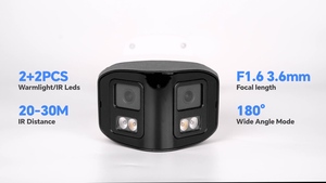 Panorámica 8MP Lente dual 180 grados Visión amplia AI Detección de cuerpo humano Visión de color inteligente Cámara POE para exteriores Audio bidireccional - Product Image 2