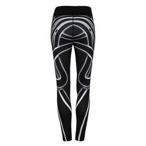 OEM por encargo de alta calidad de poliéster de las mujeres de alta cintura Scrunch Butt Leggings diseño de malla sin costuras Push Gym Yoga para el verano - Product Image 2